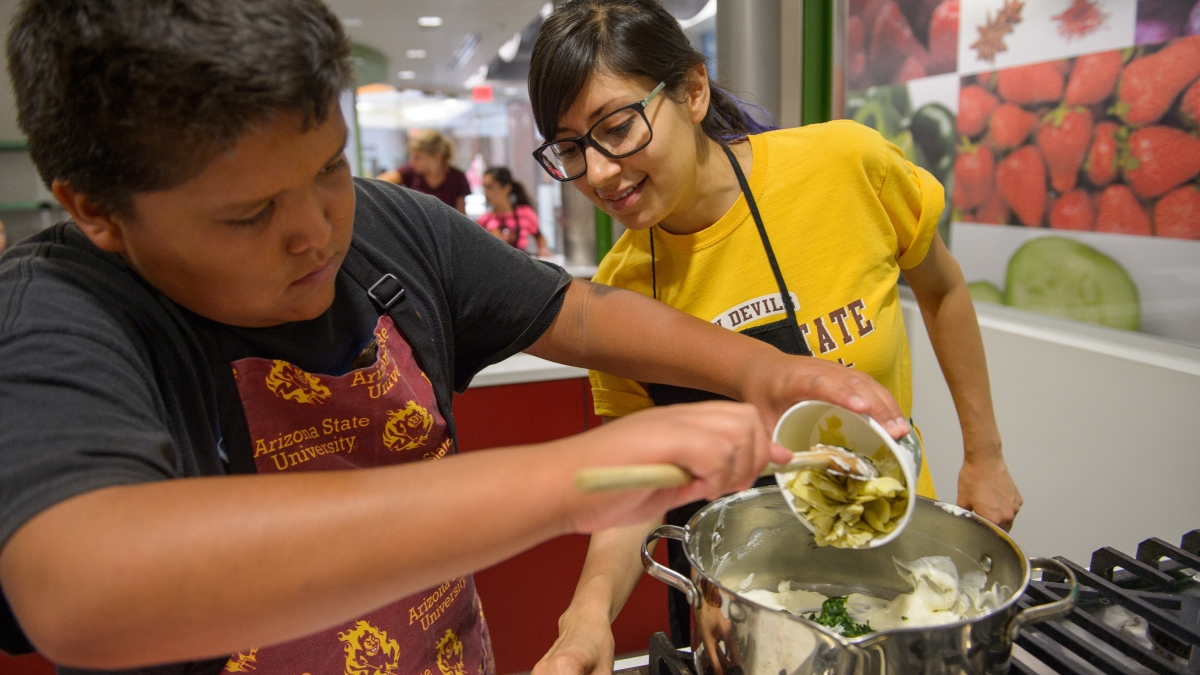 Camp CRAVE campers learn basic nutrition and cooking skills