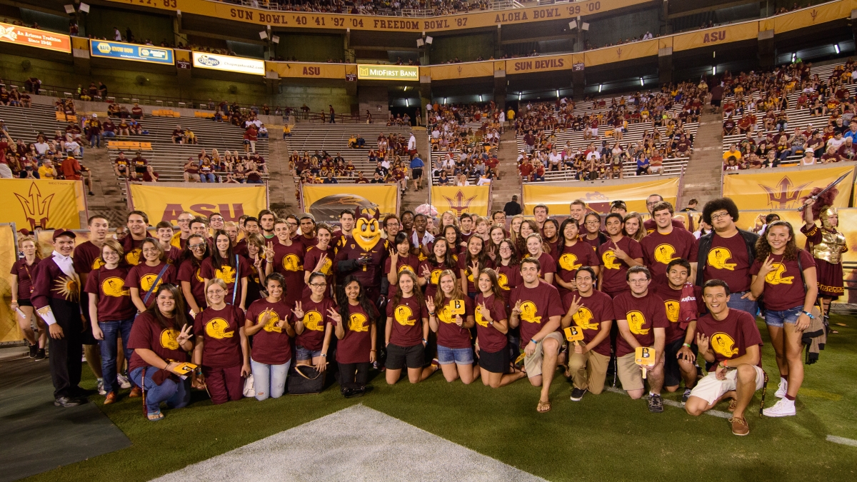 Barrett students recognized at ASU football game