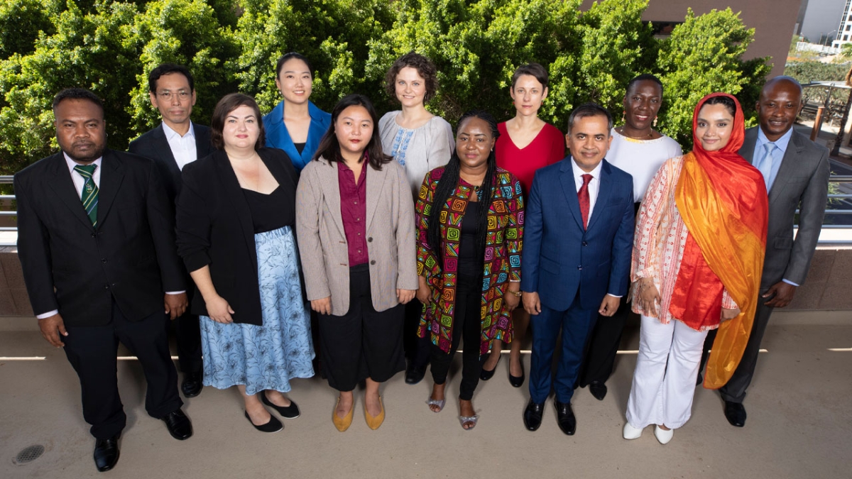 Group photo of the 2022 Humphrey Fellows.