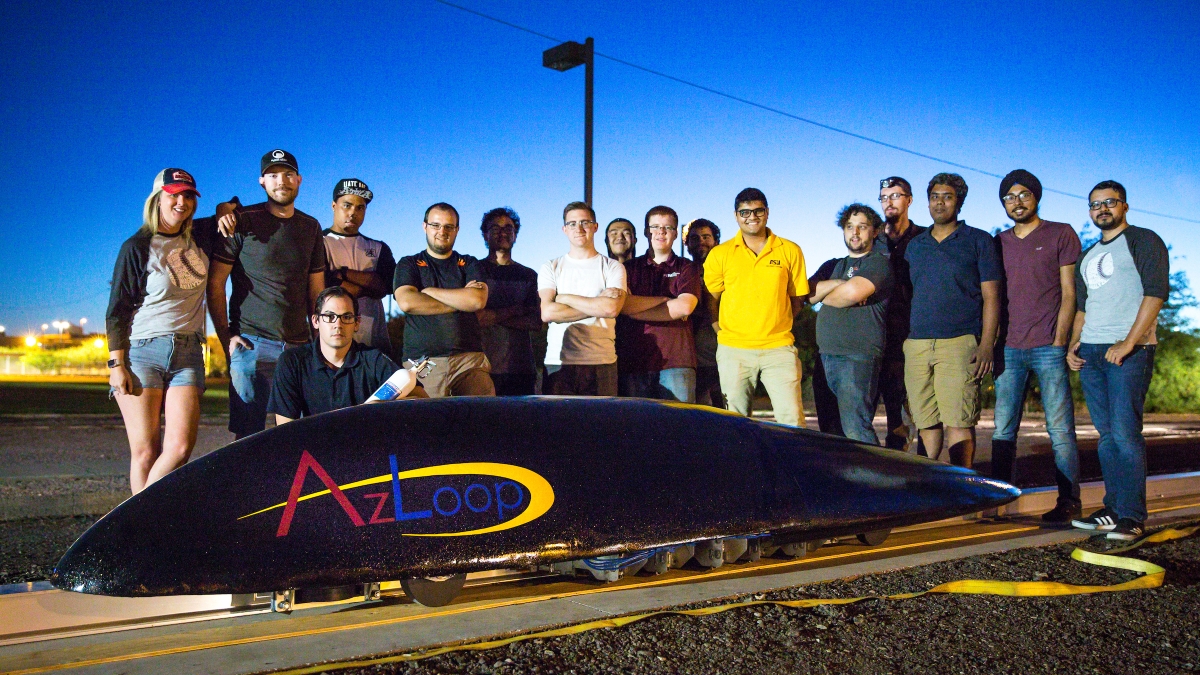 Arizona hyperloop team pod ASU engineering