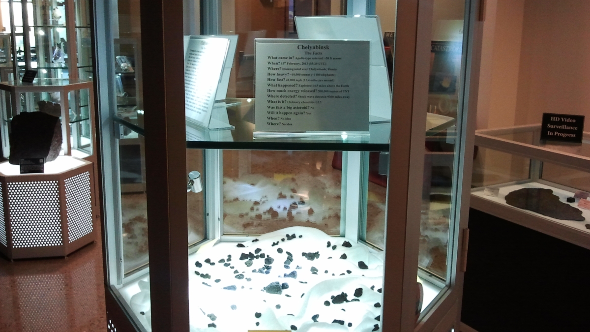 Russian meteorite display 