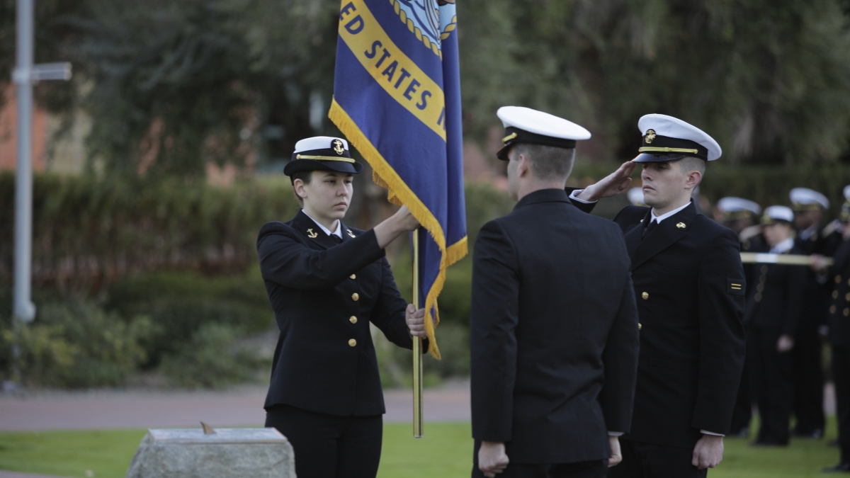 Arizona State’s Naval Change of Command ceremony