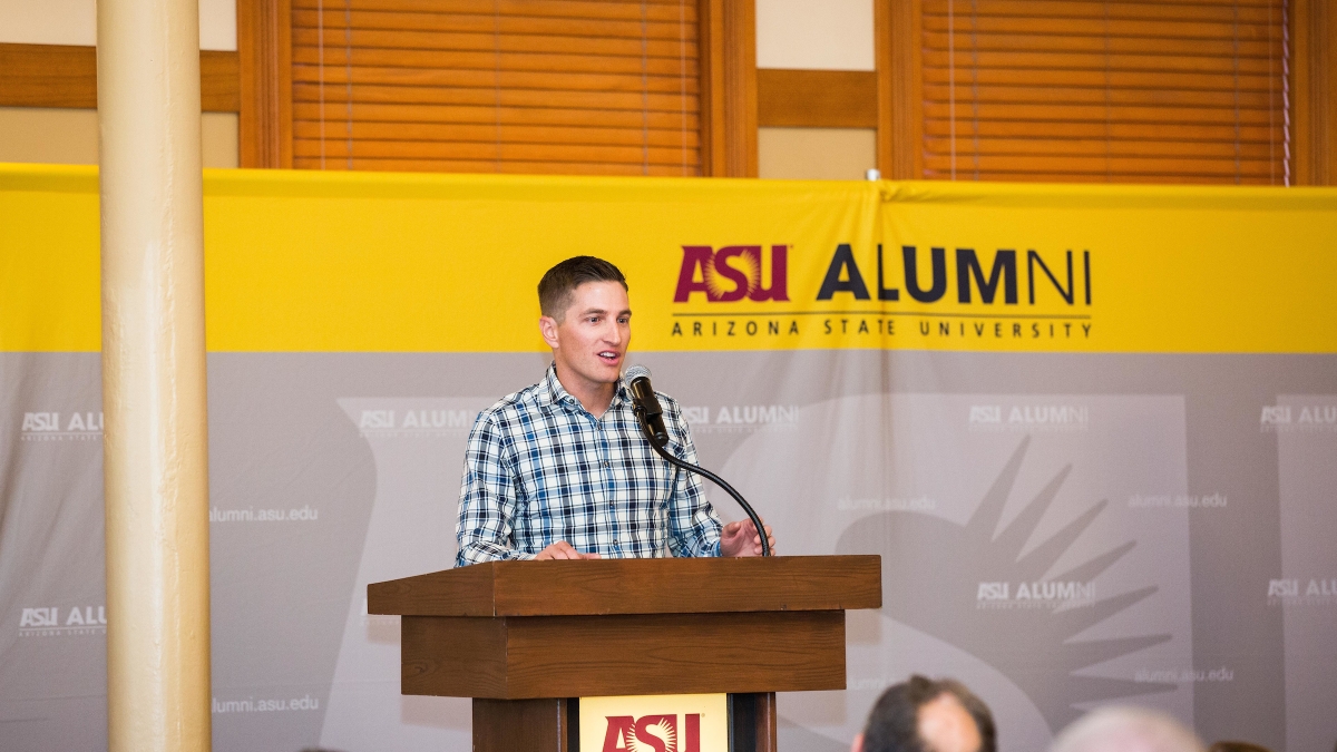 ASU alumni Carson Holmquist