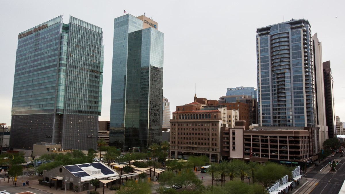 High-rise buildings in downtown Phoenix