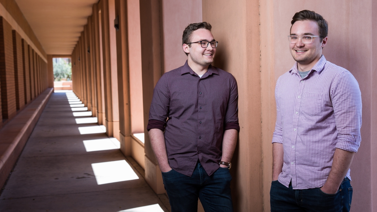 Austin and Daniel Cotter ASU Life Sciences grads 