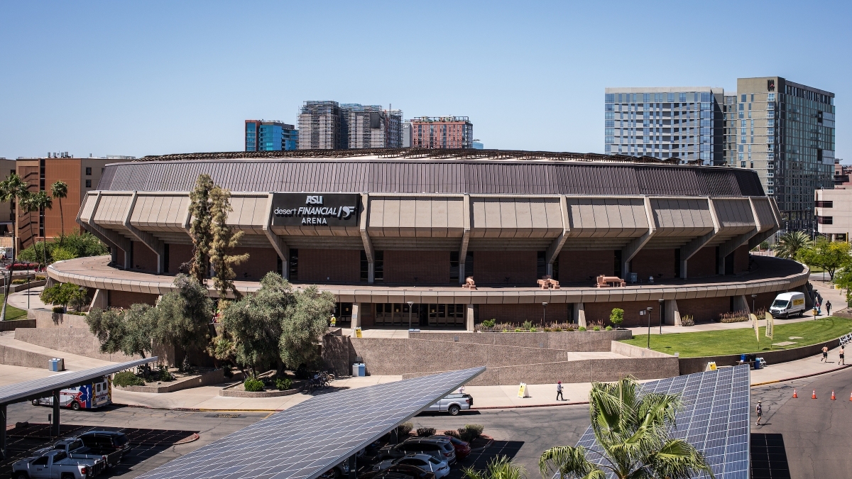 Exterior photo of Desert Financial Arena