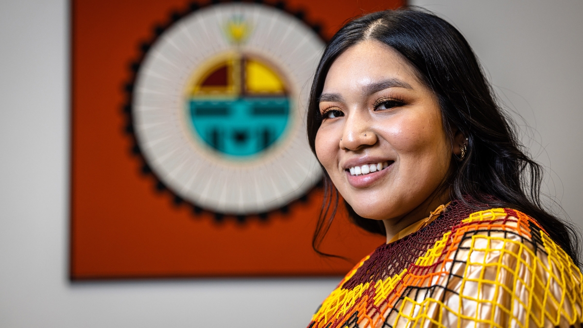 Native American female student's portrait