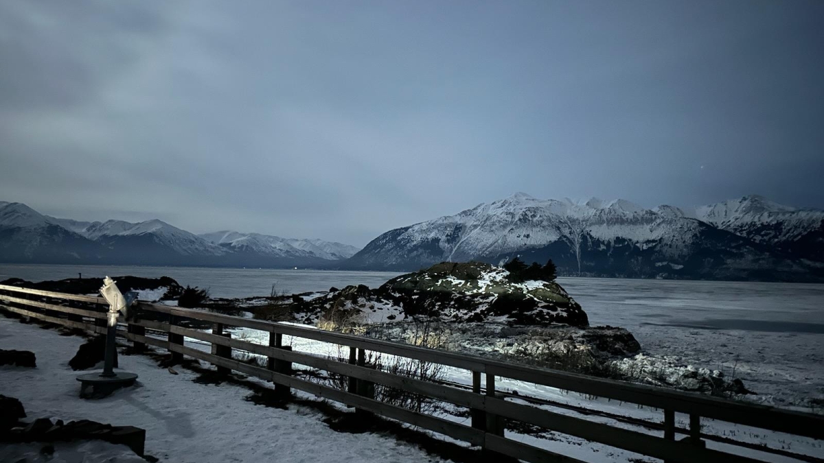 Alaskan snowy landscape