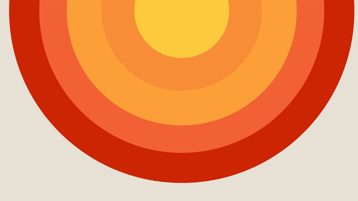 Minimalist illustration of the sun