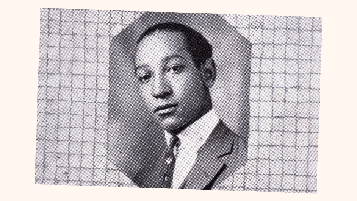 Yearbook photo of Black student from 1924