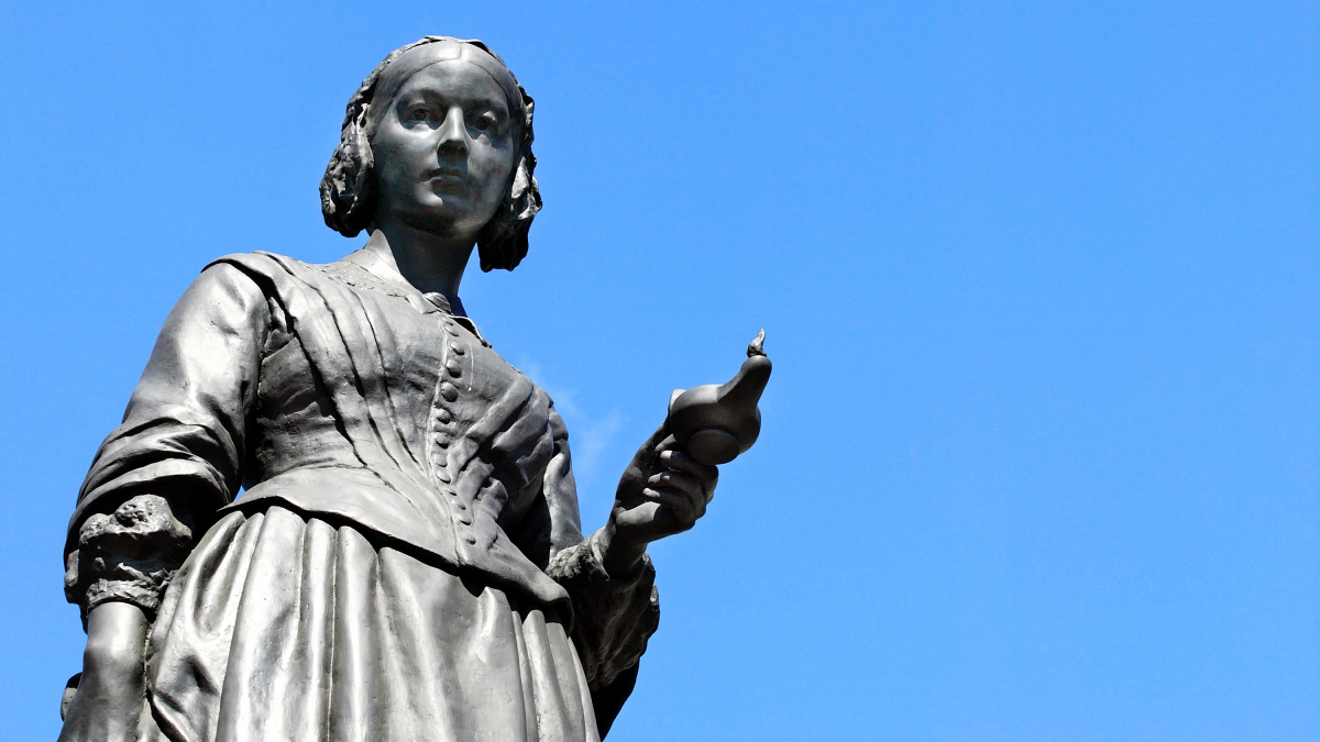 Statue of Florence Nightingale.
