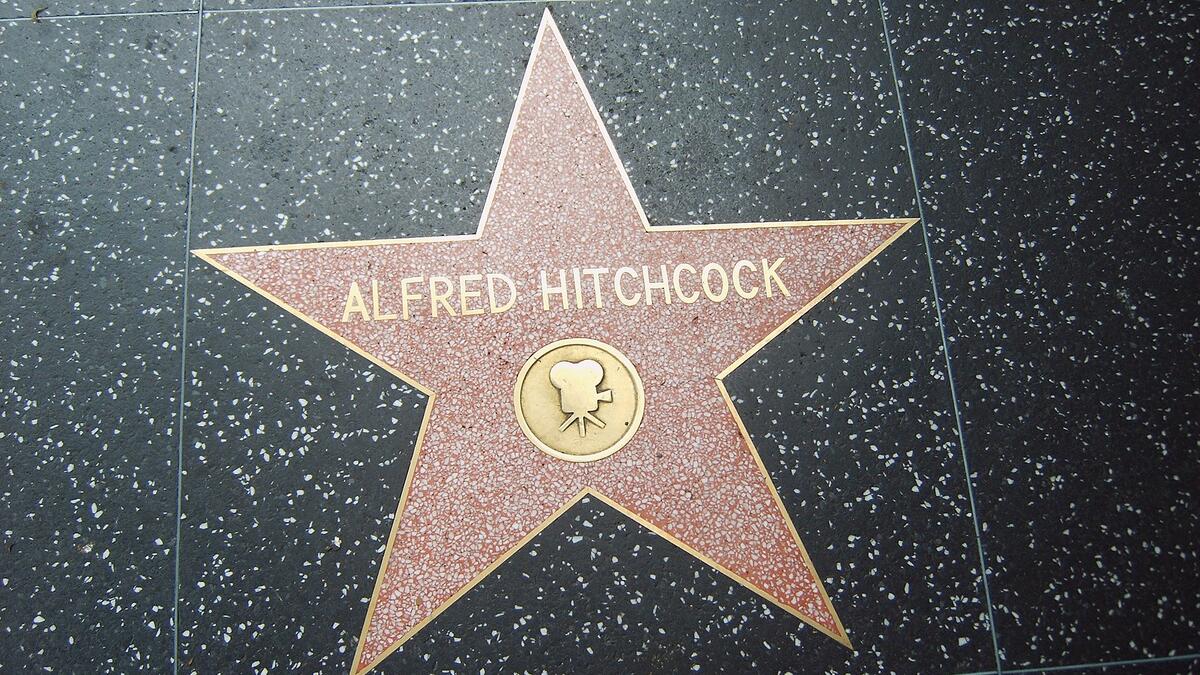 Alfred Hitchcock star on Hollywood Walk of Fame
