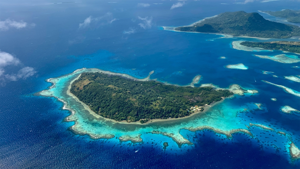 island aerial view