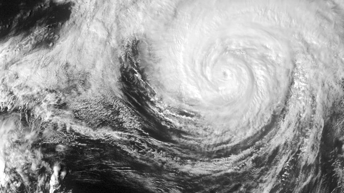 A radar image of Hurricane Joaquin