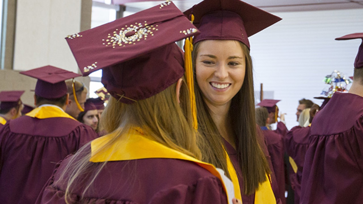 ASU student Anna Witcraft at graduation