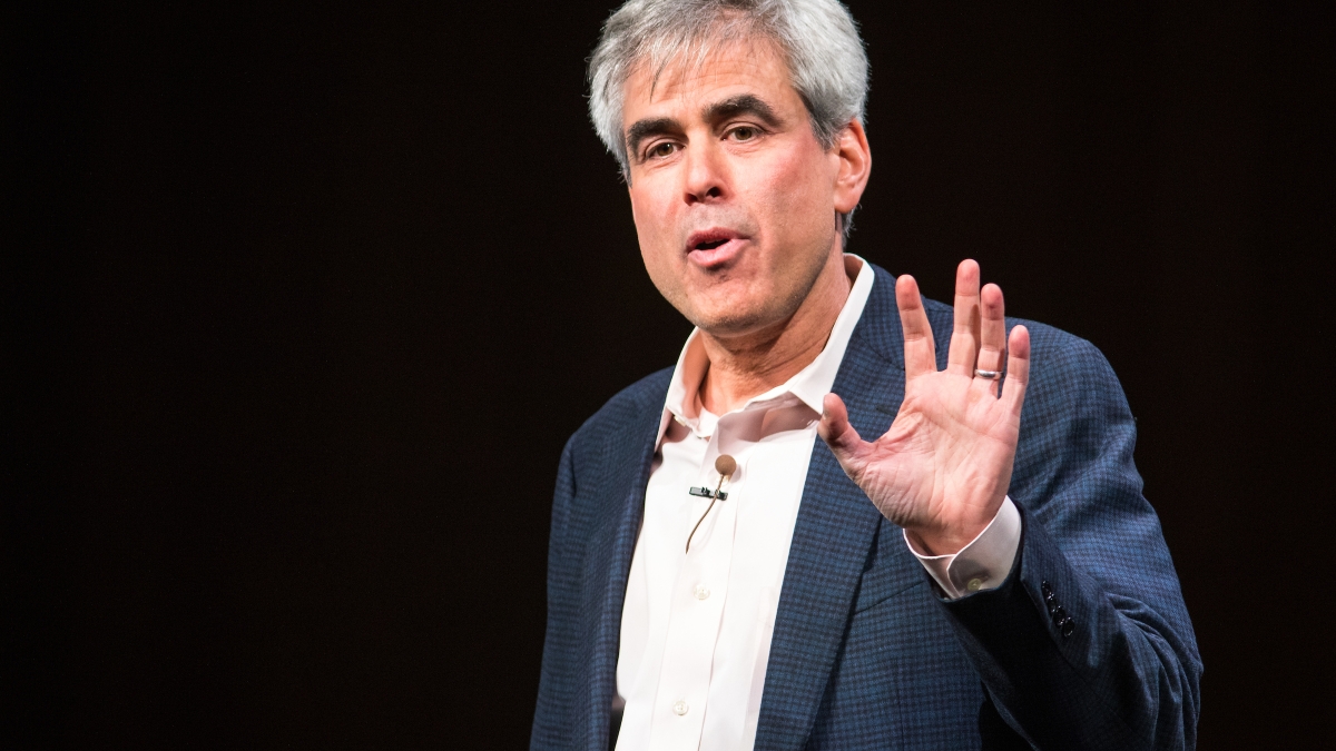 Jonathan Haidt speaks onstage at ASU