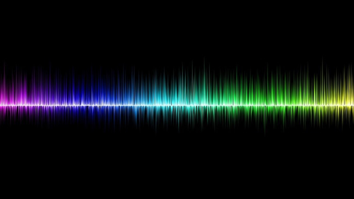 multi-color sound waves
