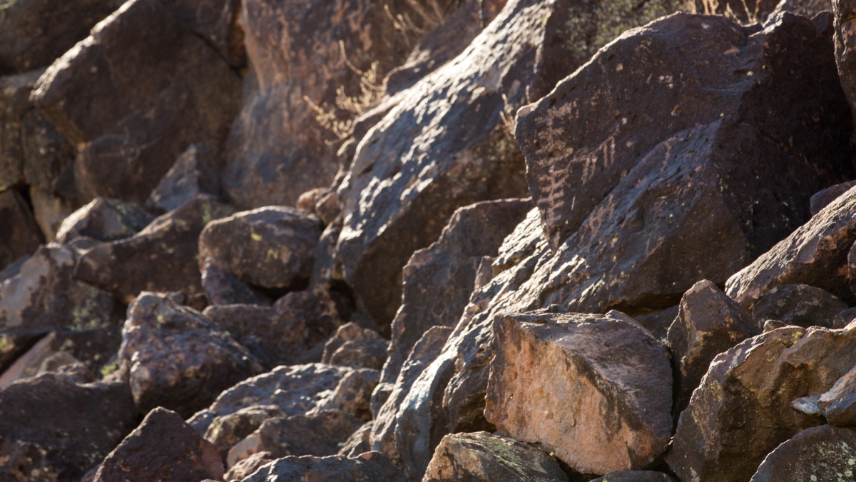 Petroglyphs on rocks