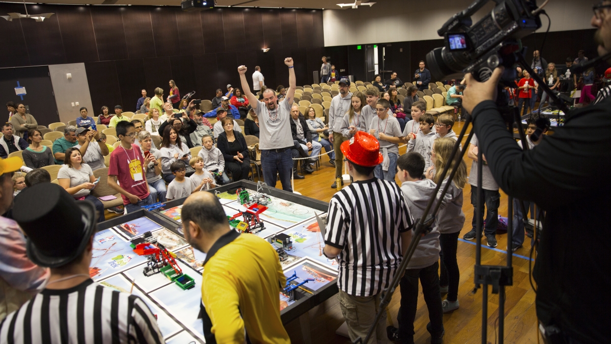young students compete in the Arizona FIRST LEGO League 