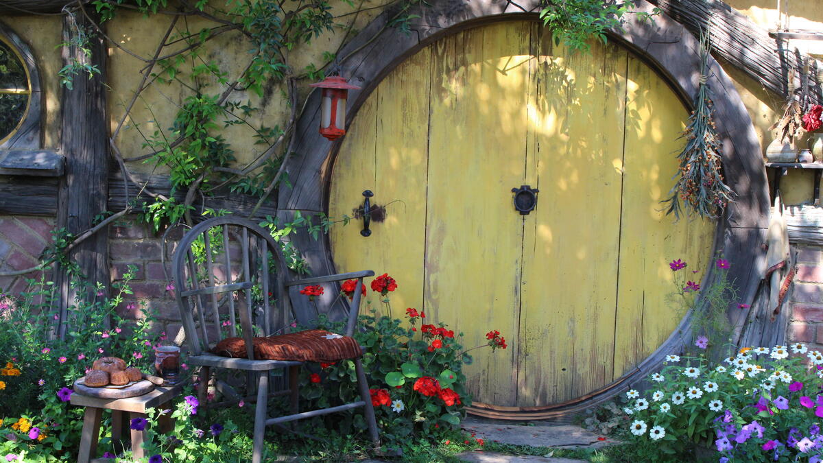 A Hobbit house.