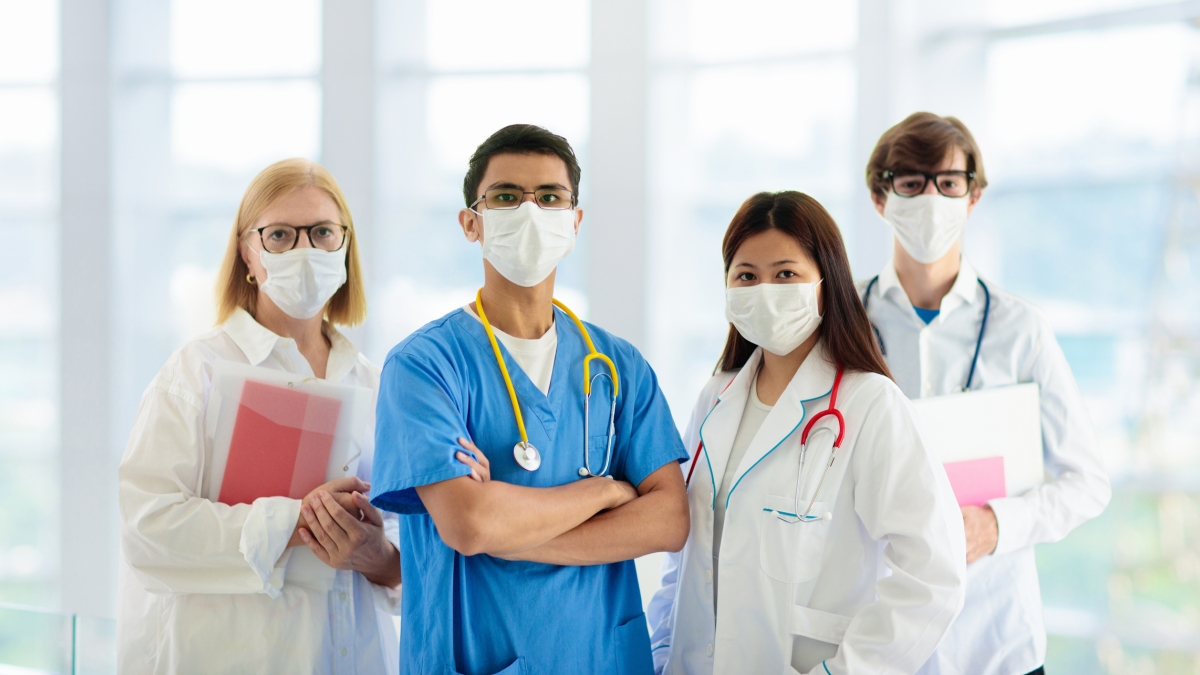 health care workers of different racial and ethnic backgrounds