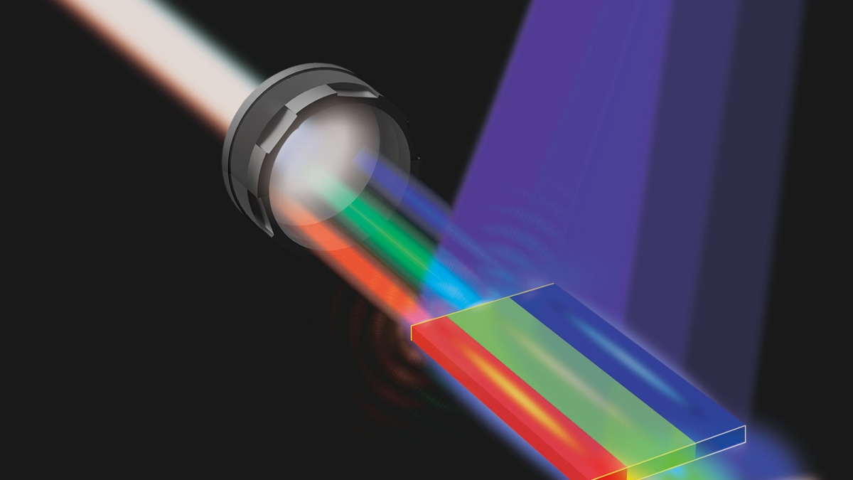 An illustration of how white lasers are put together