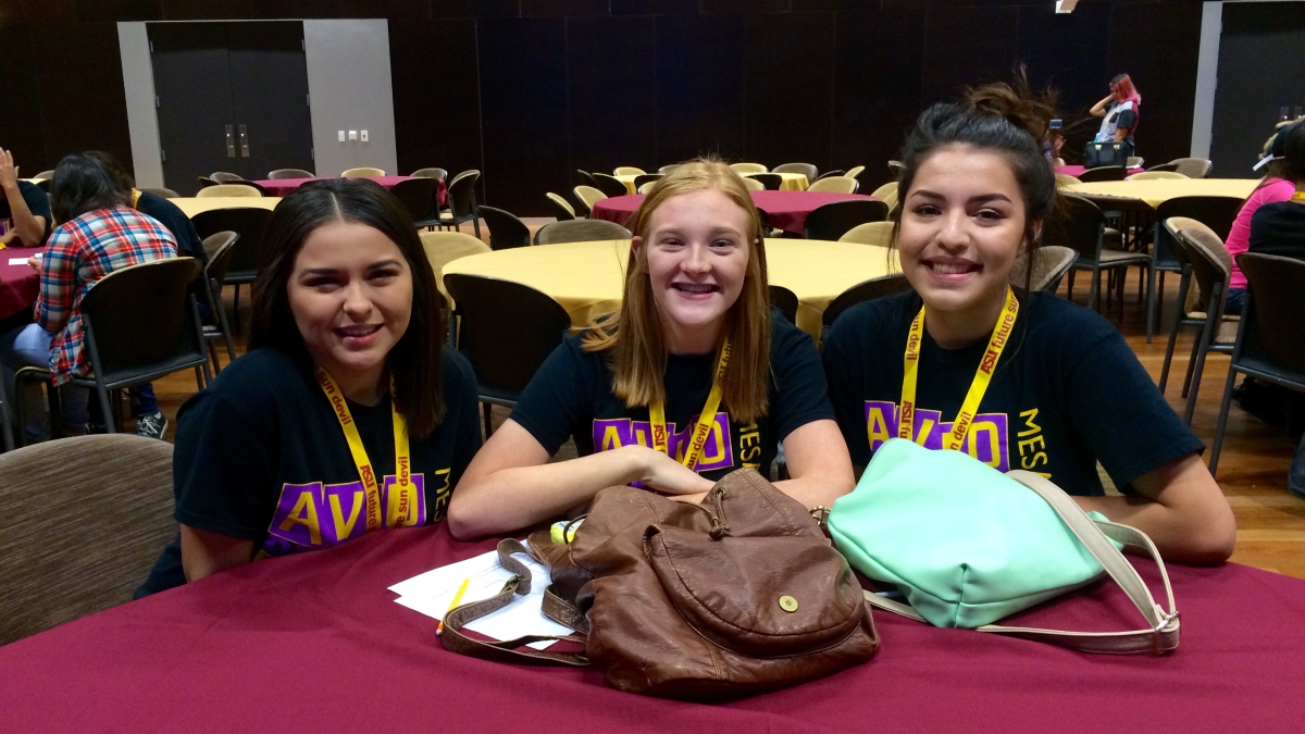 Mesa High School students, AVID Conference
