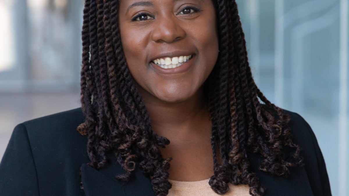 Portrait of Angela Banks, vice dean of the Sandra Day O'Connor College of Law at Arizona State University.
