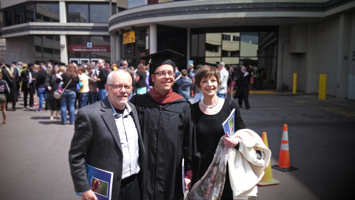 Beth Bockes and family and her son&#039;s 2014 college graduation. / Photo courtesy Beth Bockes.