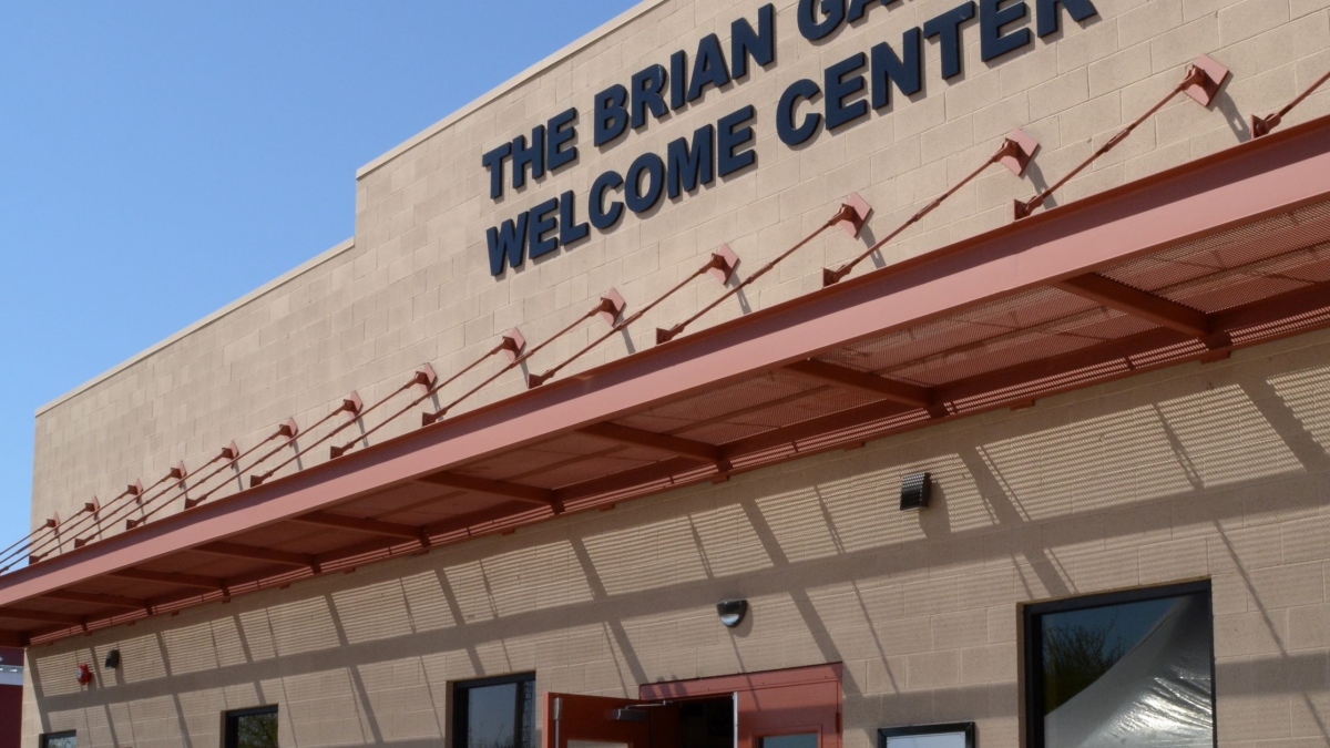 exterior of the Brian Garcia Welcome Center, Human Services Campus in downtown Phoenix