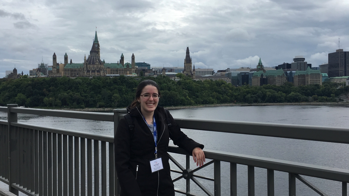 ASU student Bianca Navia visiting Canada during her Killam Fellowship orientation