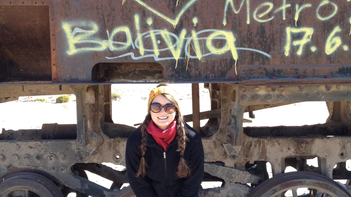 Photo of ASU Alum Rachel Bishop in Bolivia.