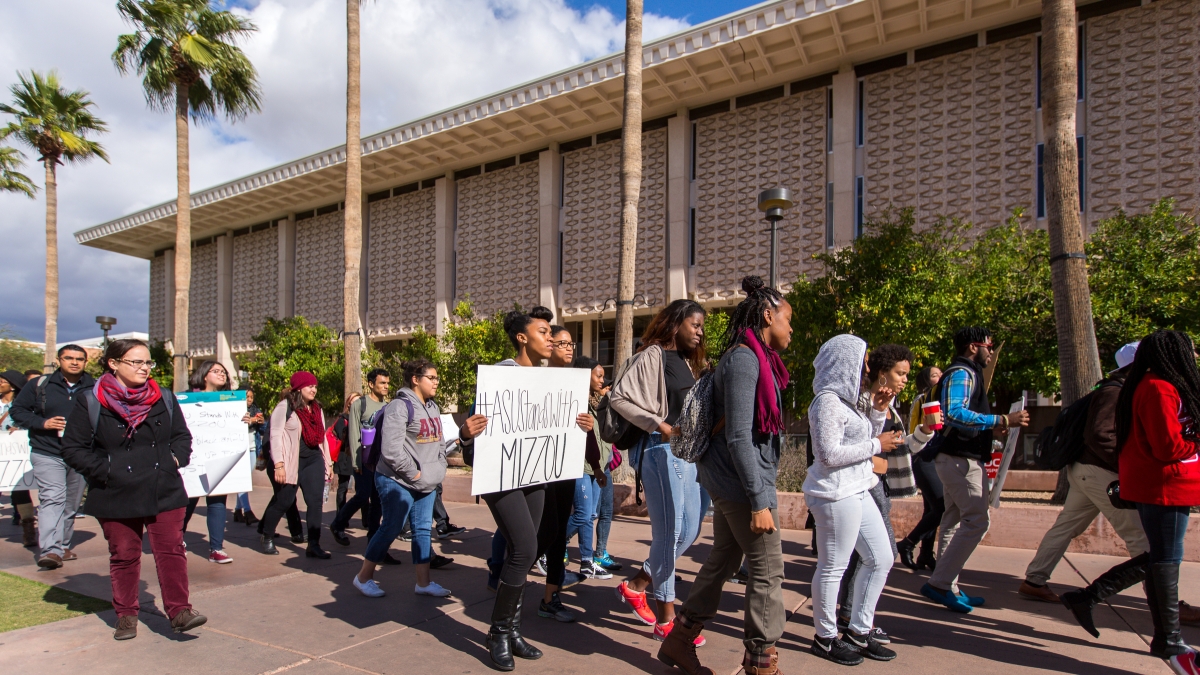 ASU group rallies in support of Mizzou