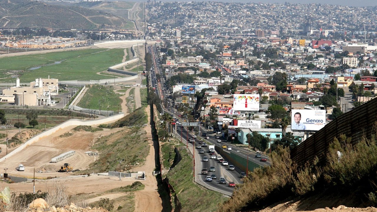 US Mexico border in San Diego