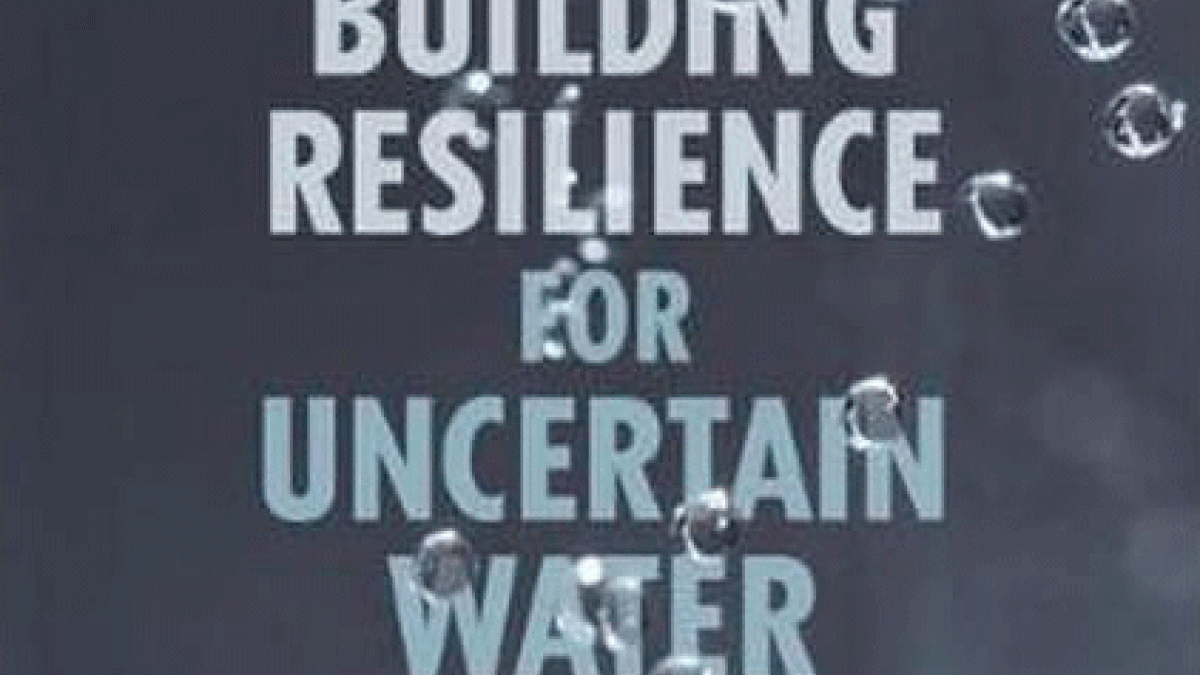 Building Resilience for Uncertain Water Futures book cover