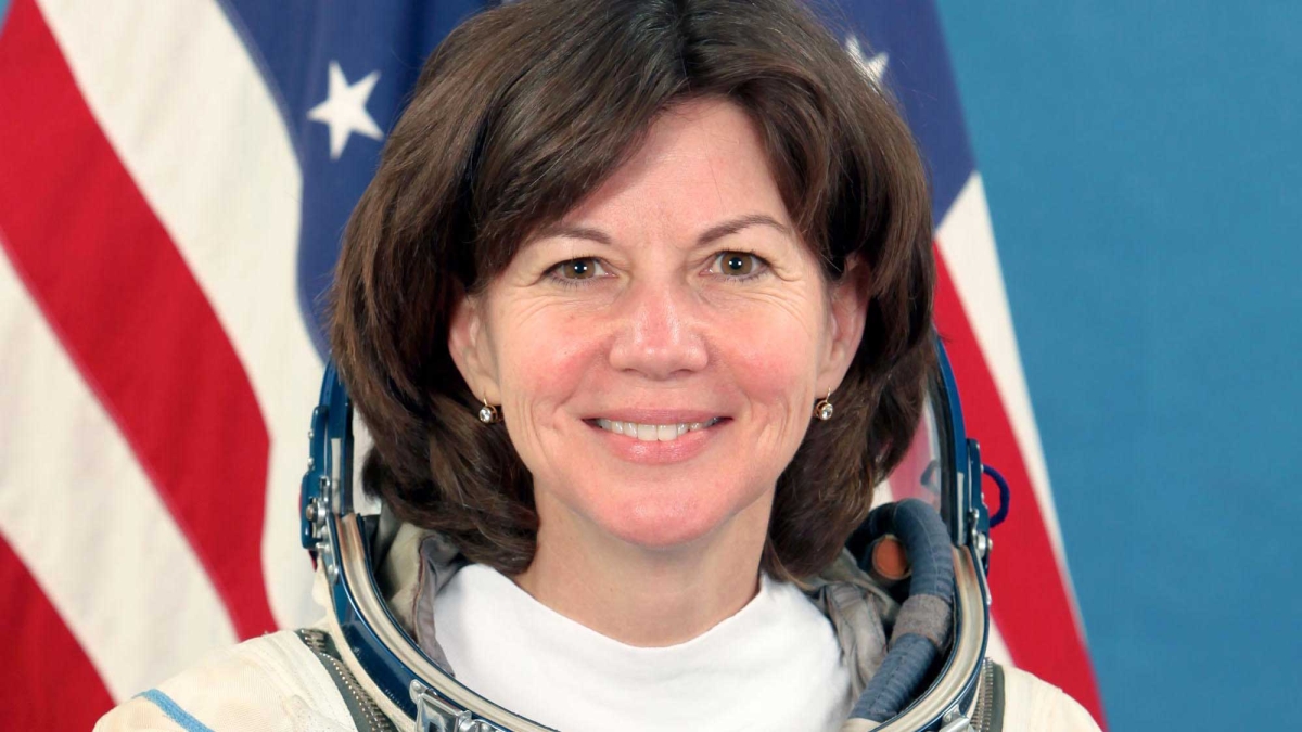 Cady Coleman in her astronaut suit