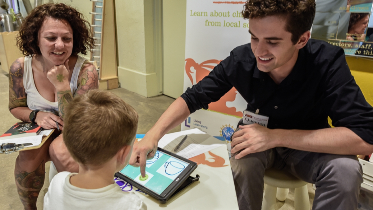 Chris Gonzales, ASU graduate student researcher at the Children's Museum