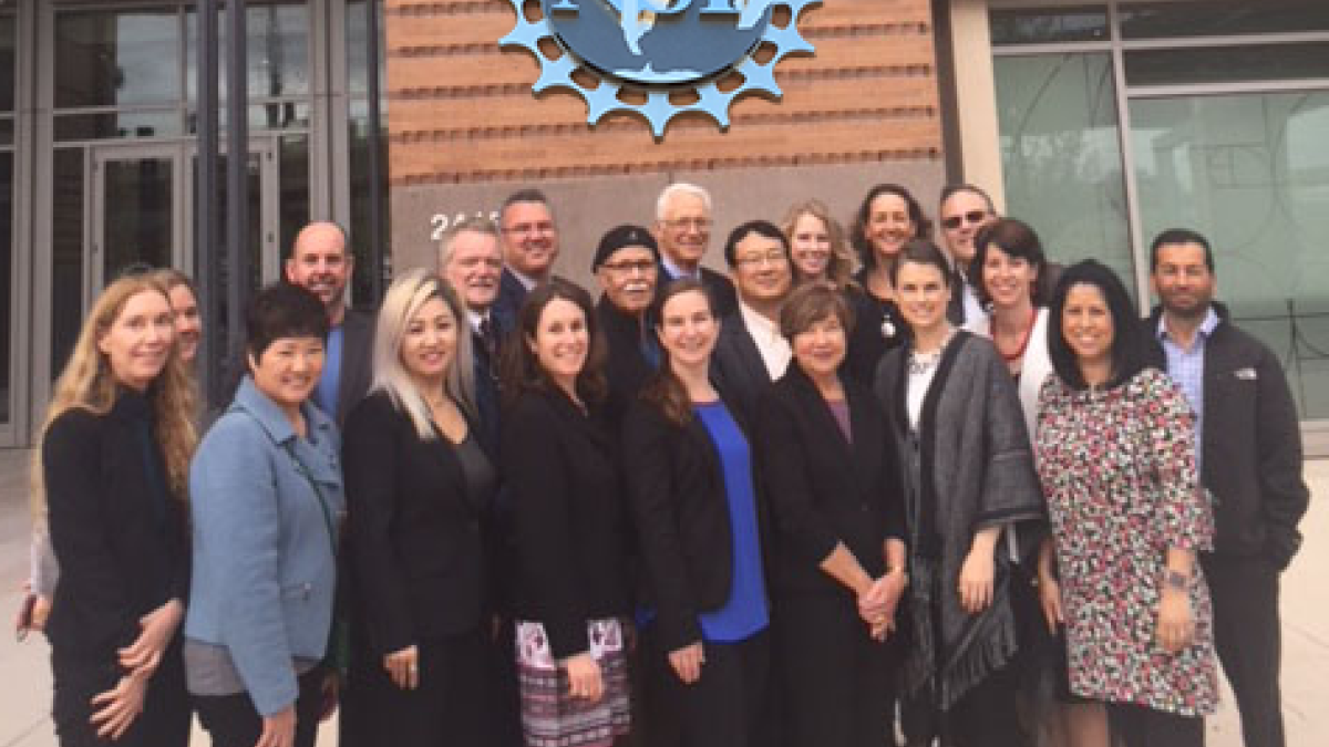 Faculty and staff from cohort three of the KickStarter Program at the NSF headquarters.
