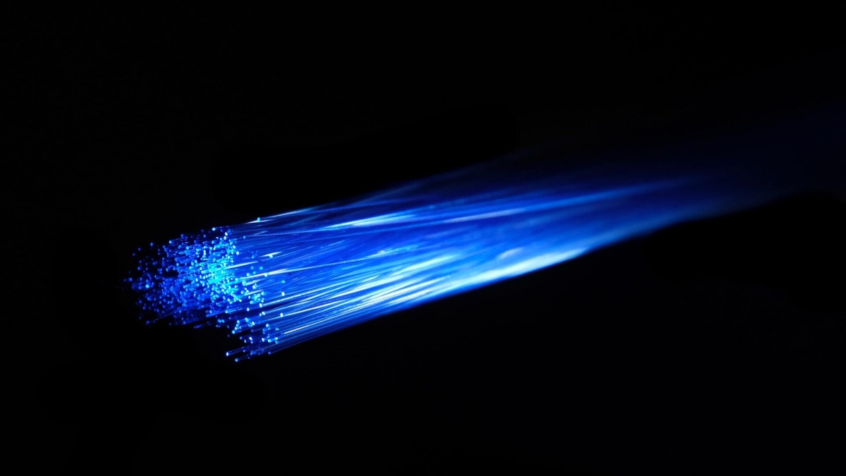abstract illustration of internet fiber optics