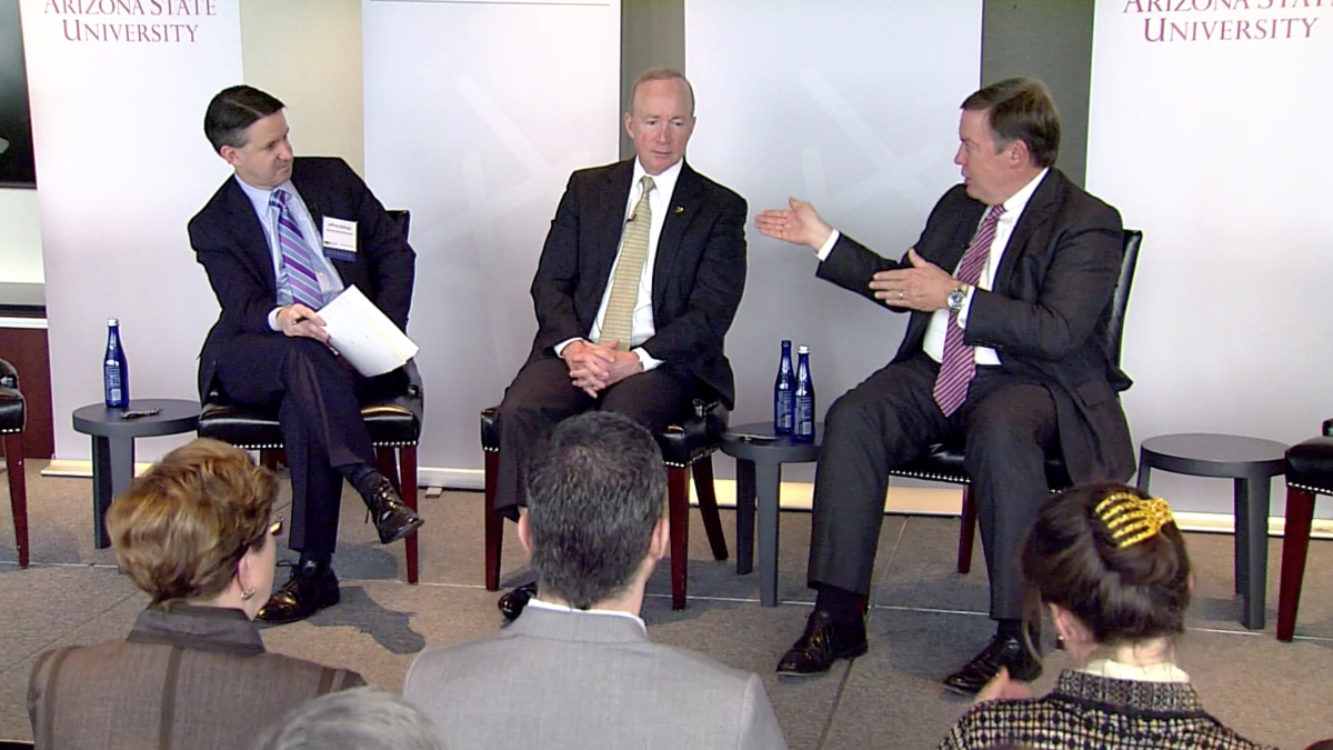 Michael M. Crow and Fmr. Gov Mitch Daniels discuss education in Washington