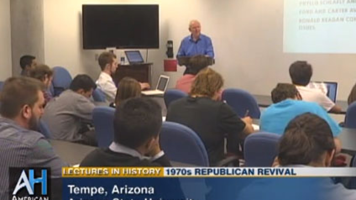 Don Critchlow and his class on C-SPAN3's American History TV
