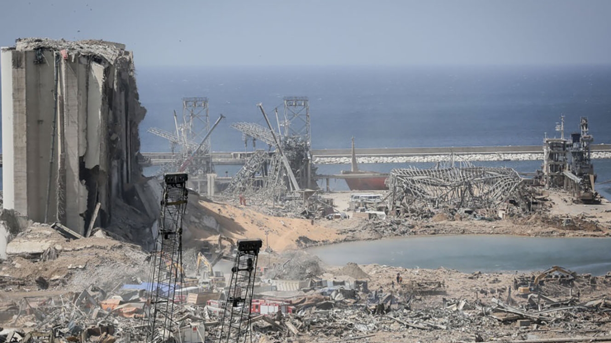 Damages after 2020 Beirut explosion