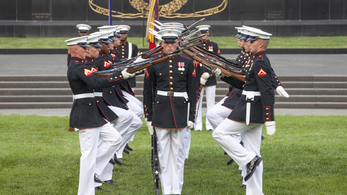 U.S. Marine Corps Silent Drill Platoon 