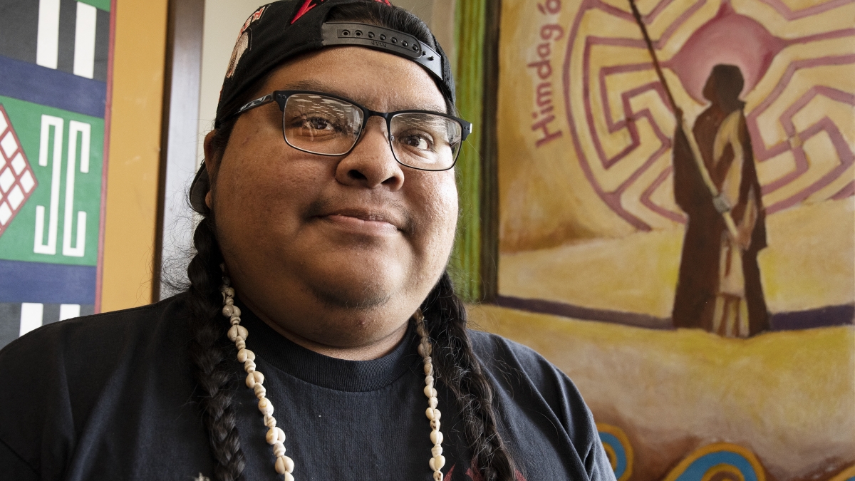 Napoleon Marrietta, a graduate student in The College's American Indian Studies program, grew up not far from the Tempe campus on the Gila River Indian Community. 