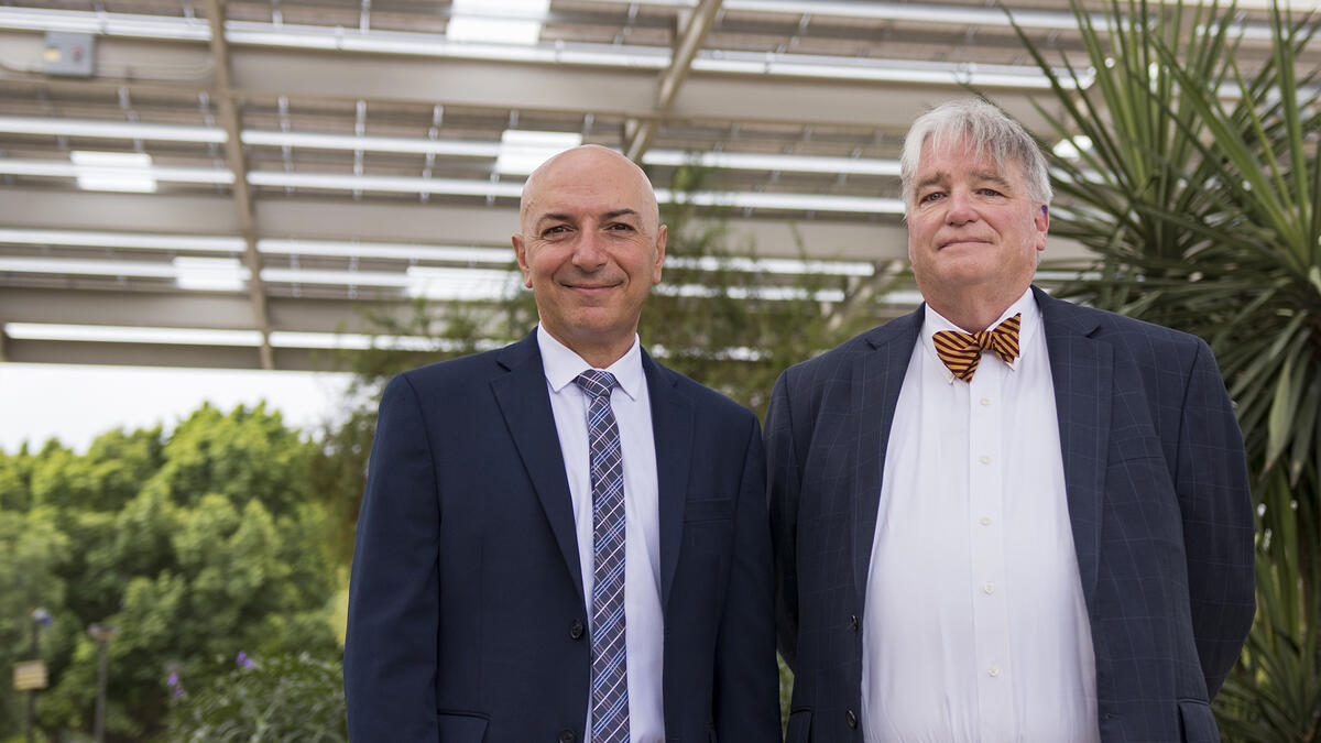 Bertan Bakkaloglu and Dale Rogers, ON Semiconductor Endowed Professors of Engineering and Business