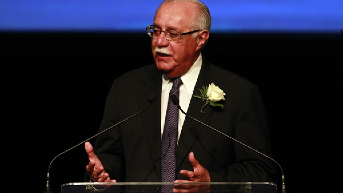Congressman Ed Pastor speaks at a NEA awards ceremony in July 2013.