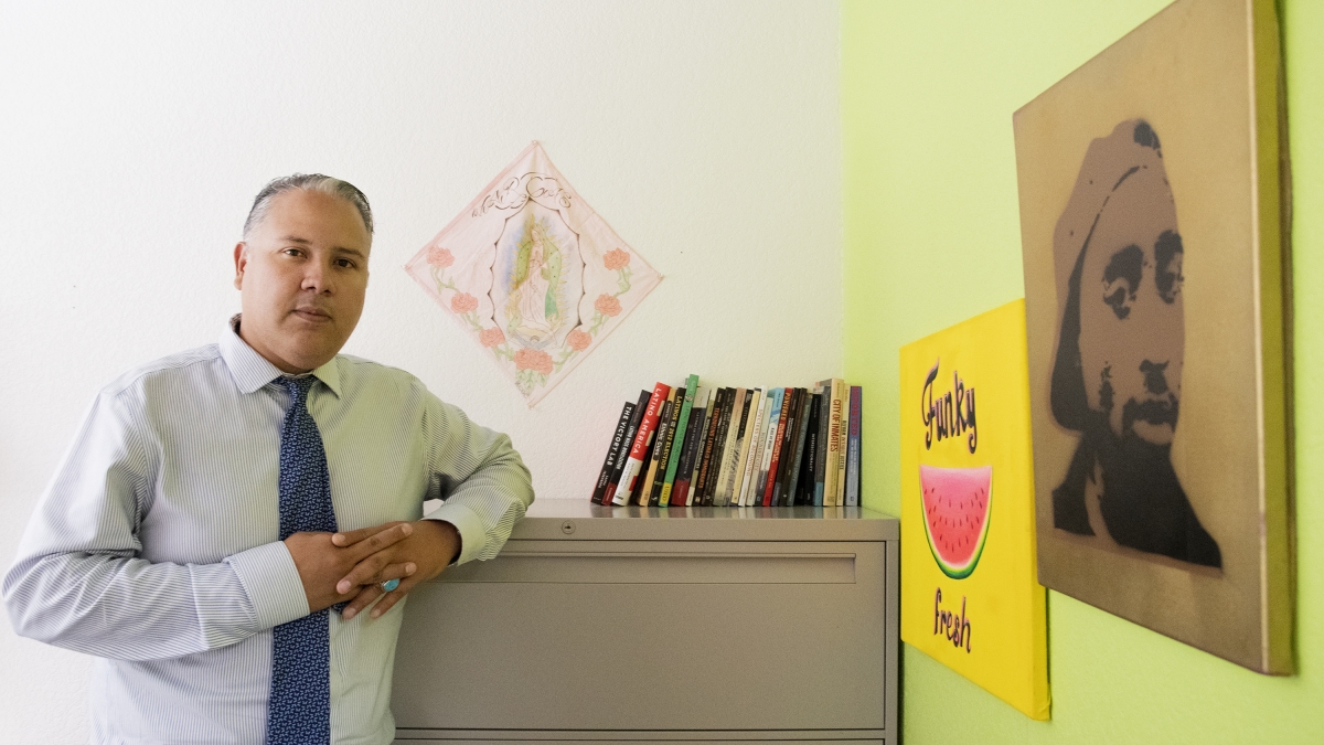 Edward Vargas, an assistant professor at The College's School of Transborder Studies, studies how criminal justice, immigration and health policies impact Latino communities. 