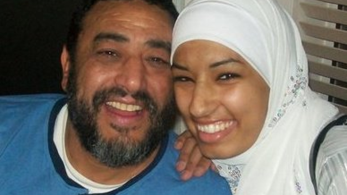 Eman Fendi with her father, Abdelmoneim Mabrouk. 