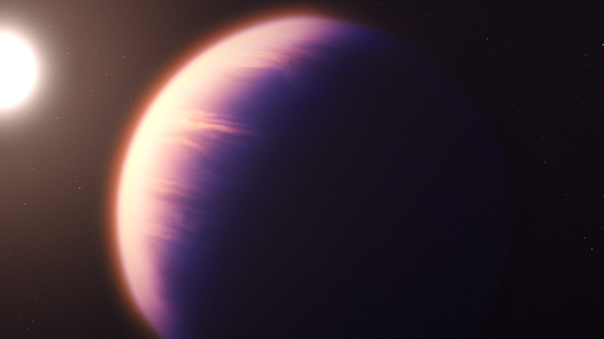 Illustration of an exoplanet