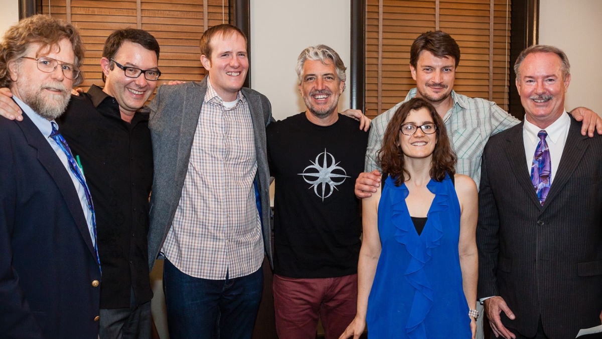 &quot;Evening with Nathan Fillion&quot; panelists at ASU